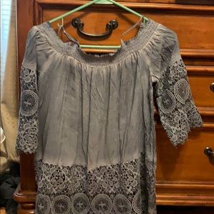 Cotton colored off shoulder boutique top